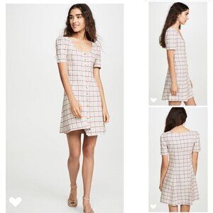 Nicholas Dress NWT 10 Fawn Button Front Skater Mini Dress New